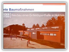 die Grundschule Hholsten bekommt eine Sporthalle (1 Feld)