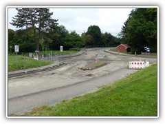 Blick auf die Kreuzung in Richtung Lindenstraße, - August 2025