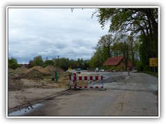 von der Ems kommend auf die Kreuzung, - April 2026