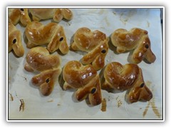 die Osterhasen stehen Kopf